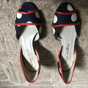 Bettye Muller size 35 polka dot sandals